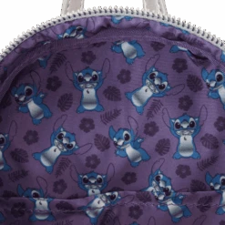 LOUNGEFLY Limited Edition Disney100 Platinum Stitch Cosplay Mini Backpack -Loungefly WDBK3135 LFDISNEY100THANNIVERSARYPLATINUMSTITCHMINIBACKPACK1161INSIDE