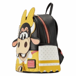 LOUNGEFLY Limited Edition Clarabelle Cow Cosplay Mini Backpack -Loungefly WDBK3136 LFDISNEYCLARABELLETHECOWCOSPLAYMINIBACKPACK0931SIDE