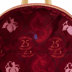 LOUNGEFLY Mulan 25th Anniversary Mushu Glitter Cosplay Mini Backpack 15 LOUNGEFLY Mulan 25th Anniversary Mushu Glitter Cosplay Mini Backpack -Loungefly WDBK3159 LFDISNEYMULAN25THANNIVERSARYMUSHUGLITTERCOSPLAYMINIBACKPACK0847INSIDE