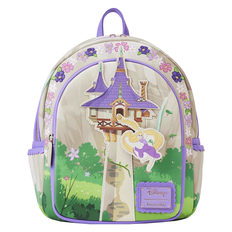 LOUNGEFLY Tangled Rapunzel Swinging From The Tower Mini Backpack 6 LOUNGEFLY Tangled Rapunzel Swinging From The Tower Mini Backpack - Image 4
