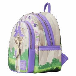 LOUNGEFLY Tangled Rapunzel Swinging From The Tower Mini Backpack 16 LOUNGEFLY Tangled Rapunzel Swinging From The Tower Mini Backpack -Loungefly WDBK3224 LFDISNEYTANGLEDRAPUNZELSWINGINGFROMTOWERMINIBACKPACK1663SIDE