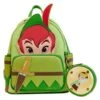 LOUNGEFLY Limited Edition Exclusive - Peter Pan And Tinker Bell Cosplay Mini Backpack With Coin Purse