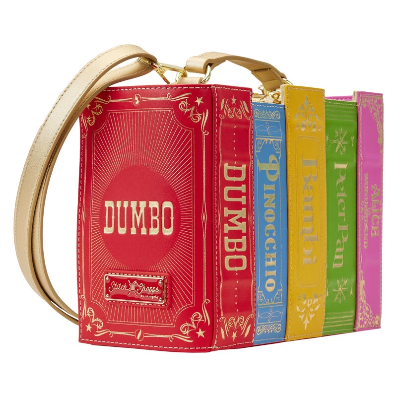 LOUNGEFLY Exclusive - Disney Stitch Shoppe Classic Disney Books Crossbody Bag 9 LOUNGEFLY Exclusive - Disney Stitch Shoppe Classic Disney Books Crossbody Bag - Image 7