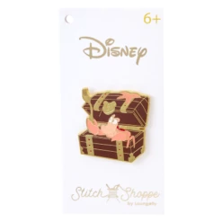 LOUNGEFLY Stitch Shoppe The Little Mermaid Treasure Chest Crossbody Bag -Loungefly WDSSTB0027 STITCHSHOPPETLMTREASURECHESTCROSSBODYBAG0442PINFRONT