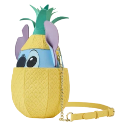 LOUNGEFLY Stitch Shoppe Lilo And Stitch Figural Pineapple Crossbody Bag 10 LOUNGEFLY Stitch Shoppe Lilo And Stitch Figural Pineapple Crossbody Bag -Loungefly WDSSTB0031 SSDISNEYLILOANDSTITCHFIGURALPINEAPPLECROSSBODYBAG1341SIDE