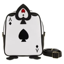 LOUNGEFLY Alice In Wonderland Ace Of Spades Crossbody Bag