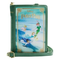 LOUNGEFLY Peter Pan Book Convertible Crossbody Bag