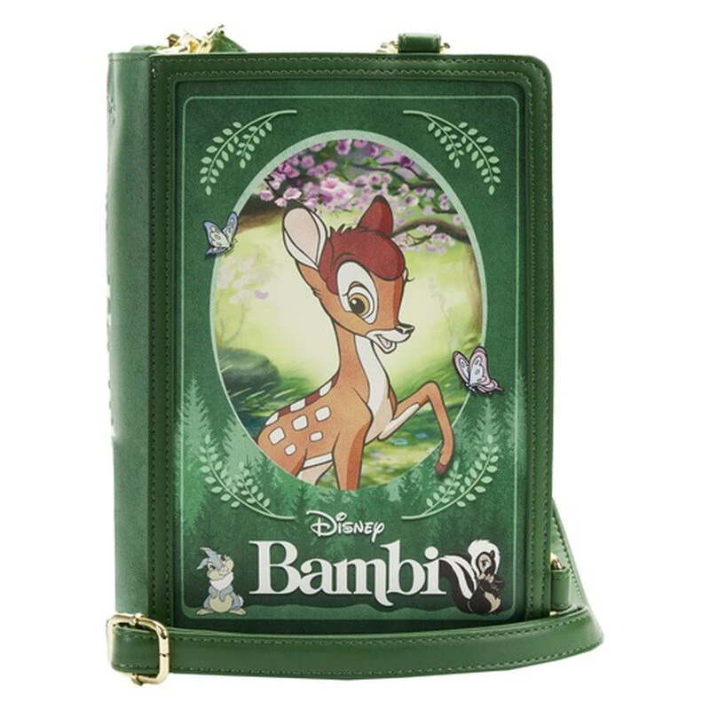 LOUNGEFLY Bambi Book Convertible Crossbody Bag 3 LOUNGEFLY Bambi Book Convertible Crossbody Bag