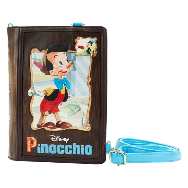 LOUNGEFLY Pinocchio Book Convertible Crossbody Bag 3 LOUNGEFLY Pinocchio Book Convertible Crossbody Bag
