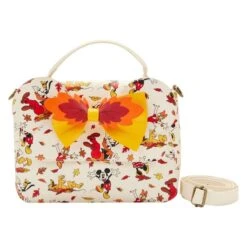 LOUNGEFLY Exclusive - Disney Fall Minnie Mouse Crossbody Bag