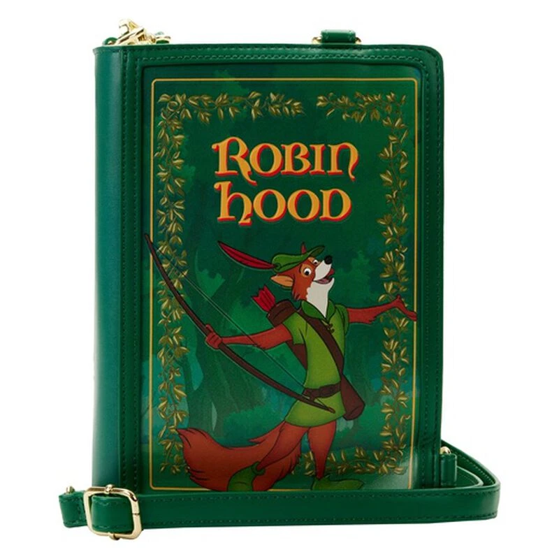 LOUNGEFLY Robin Hood Book Convertible Crossbody Bag 3 LOUNGEFLY Robin Hood Book Convertible Crossbody Bag