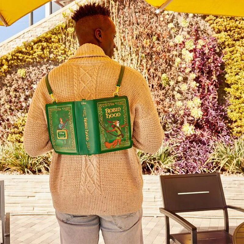 LOUNGEFLY Robin Hood Book Convertible Crossbody Bag 5 LOUNGEFLY Robin Hood Book Convertible Crossbody Bag - Image 3