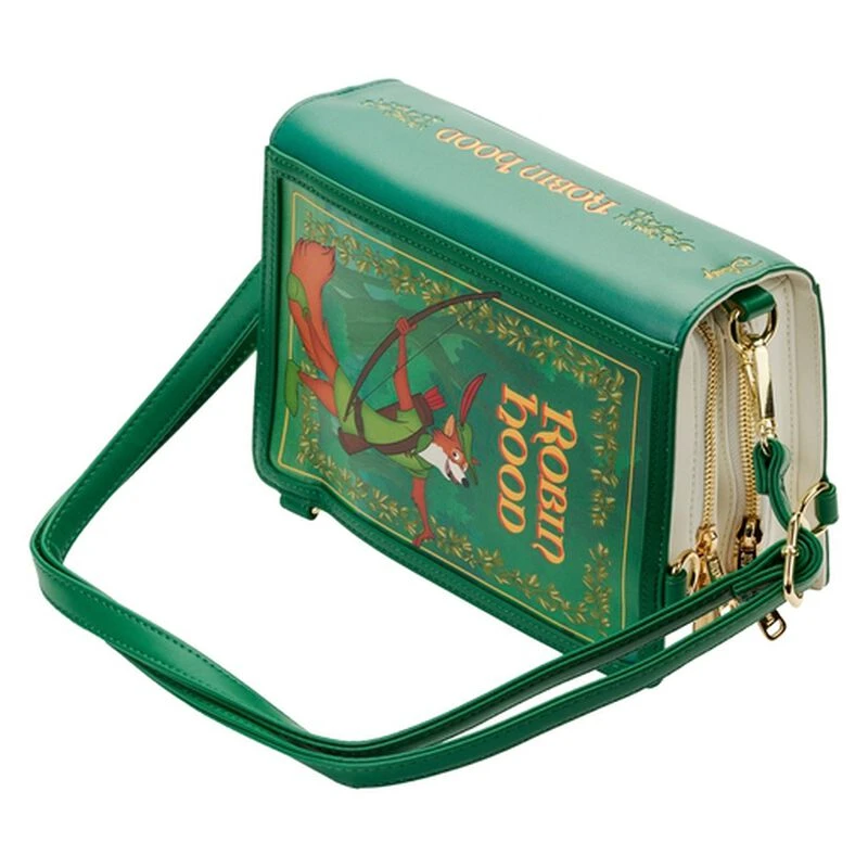 LOUNGEFLY Robin Hood Book Convertible Crossbody Bag 7 LOUNGEFLY Robin Hood Book Convertible Crossbody Bag - Image 5