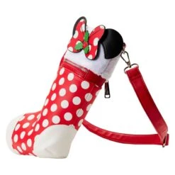 LOUNGEFLY Minnie Mouse Stocking Cosplay Crossbody Bag 10 LOUNGEFLY Minnie Mouse Stocking Cosplay Crossbody Bag -Loungefly WDTB2680 3
