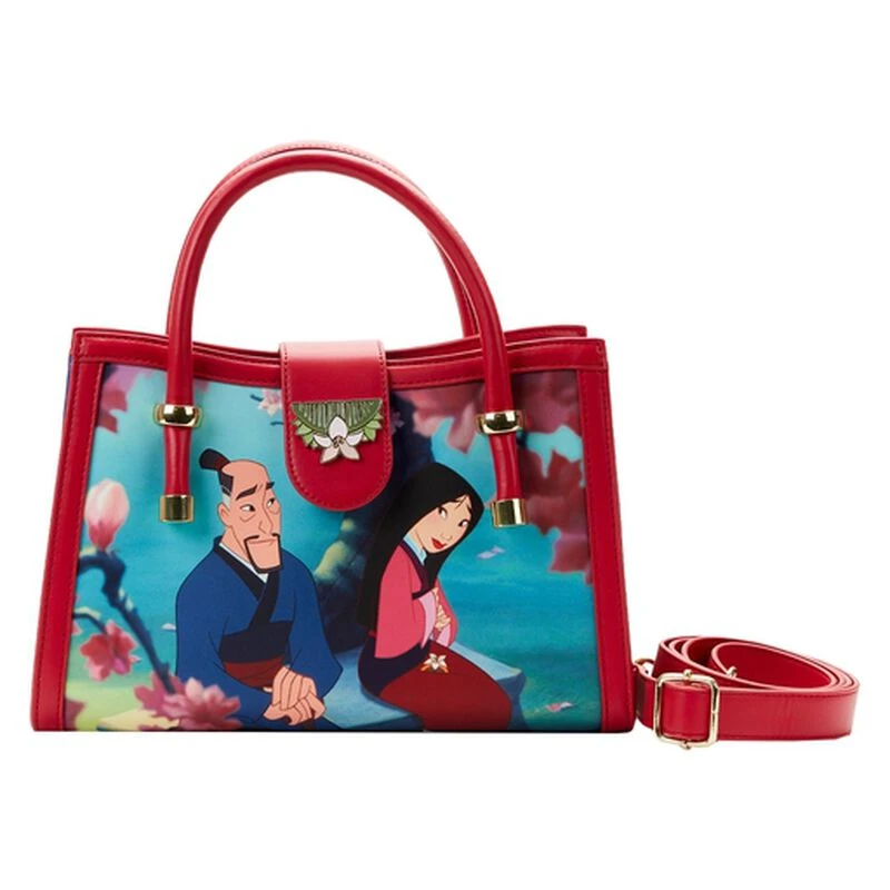 LOUNGEFLY Mulan Princess Scene Crossbody Bag 3 LOUNGEFLY Mulan Princess Scene Crossbody Bag