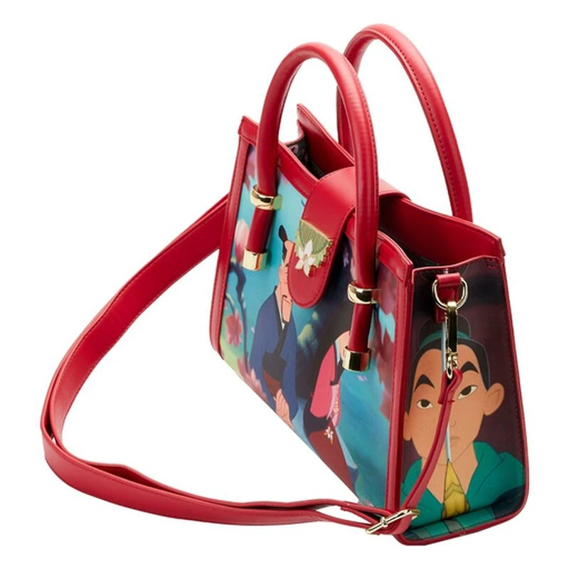 LOUNGEFLY Mulan Princess Scene Crossbody Bag 5 LOUNGEFLY Mulan Princess Scene Crossbody Bag - Image 3