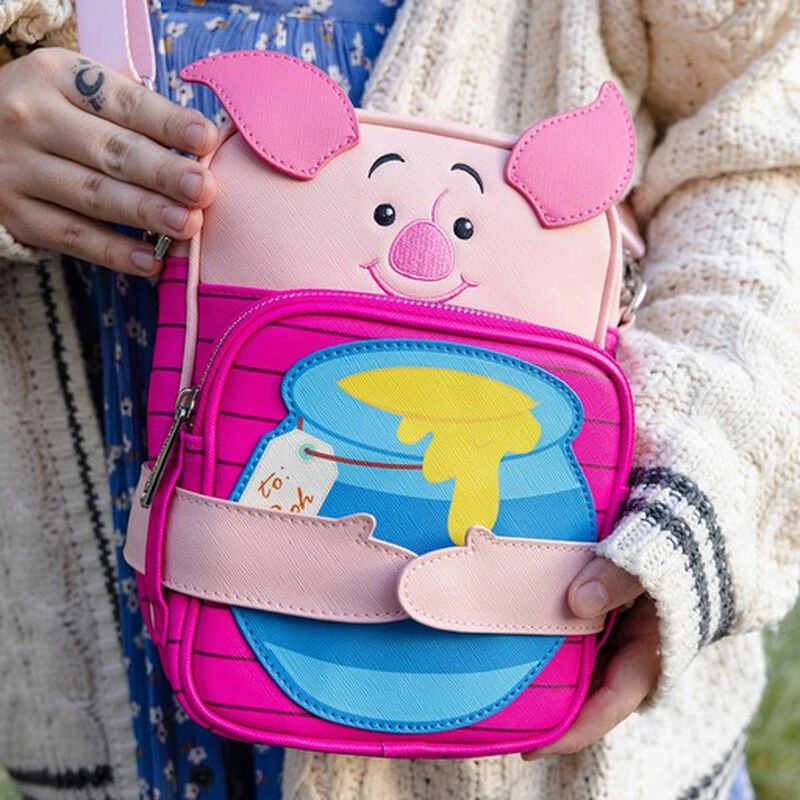 LOUNGEFLY Winnie The Pooh Piglet CROSSBUDDIES Bag 5 LOUNGEFLY Winnie The Pooh Piglet CROSSBUDDIES Bag - Image 3
