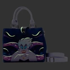 LOUNGEFLY The Little Mermaid Ursula Plotting Glow Crossbody Bag -Loungefly WDTB2687 4