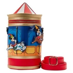 LOUNGEFLY Brave Little Tailor Mickey And Minnie Mouse Carousel Crossbody Bag -Loungefly WDTB2702 3