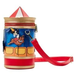 LOUNGEFLY Brave Little Tailor Mickey And Minnie Mouse Carousel Crossbody Bag -Loungefly WDTB2702 5
