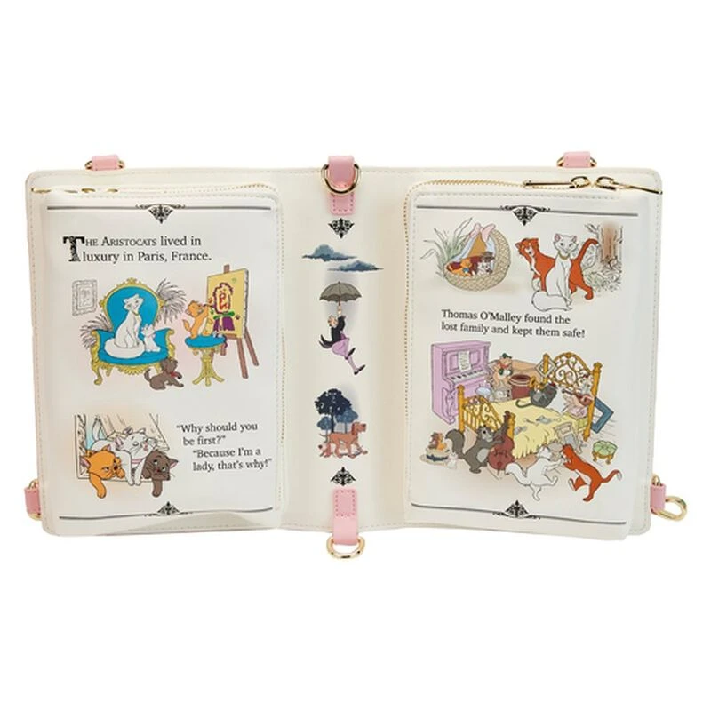 LOUNGEFLY The Aristocats Book Convertible Crossbody Bag 9 LOUNGEFLY The Aristocats Book Convertible Crossbody Bag - Image 7