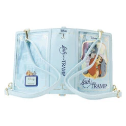 LOUNGEFLY Lady And The Tramp Book Convertible Crossbody Bag 17 LOUNGEFLY Lady And The Tramp Book Convertible Crossbody Bag -Loungefly WDTB2738 LFDISNEYLADYANDTHETRAMPCLASSICBOOKCONVERTIBLECROSSBODYBAG0888OPEN