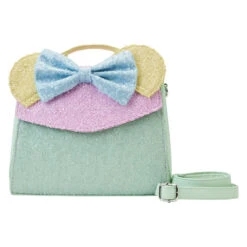 LOUNGEFLY Limited Edition Exclusive - Minnie Mouse Pastel Sequin Crossbody Bag