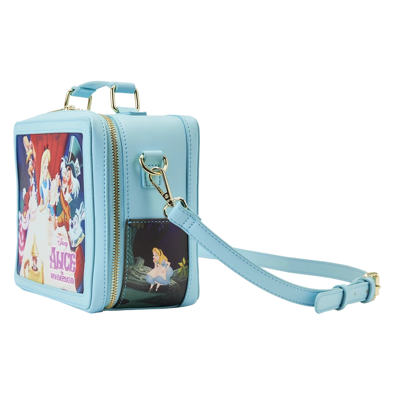 LOUNGEFLY Alice In Wonderland Classic Movie Lunchbox Crossbody Bag 5 LOUNGEFLY Alice In Wonderland Classic Movie Lunchbox Crossbody Bag - Image 3