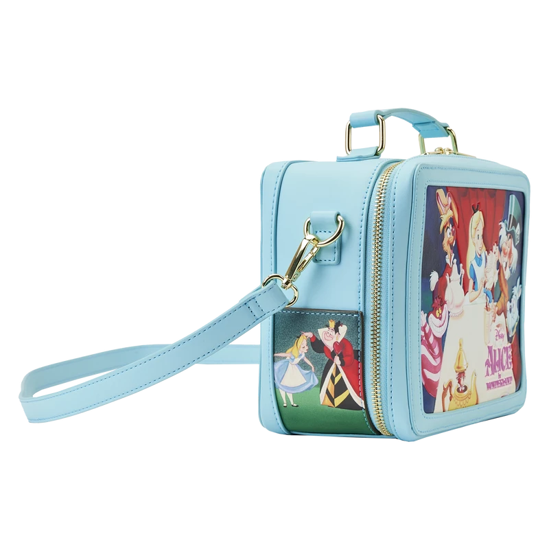 LOUNGEFLY Alice In Wonderland Classic Movie Lunchbox Crossbody Bag 7 LOUNGEFLY Alice In Wonderland Classic Movie Lunchbox Crossbody Bag - Image 5