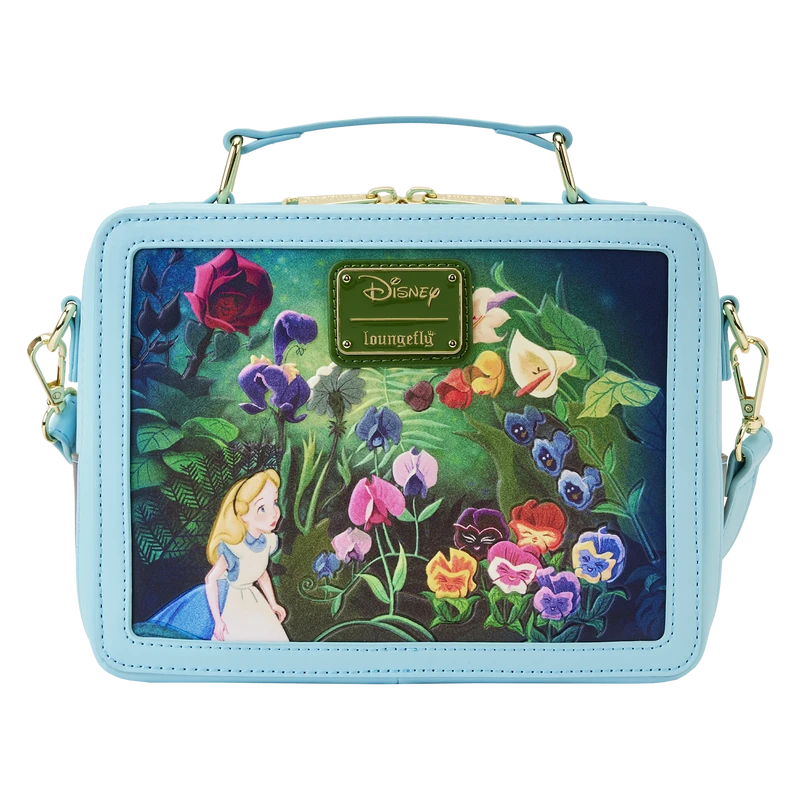 LOUNGEFLY Alice In Wonderland Classic Movie Lunchbox Crossbody Bag 8 LOUNGEFLY Alice In Wonderland Classic Movie Lunchbox Crossbody Bag - Image 6