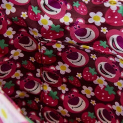 LOUNGEFLY Toy Story Lotso Plush Berry Strap Crossbody Bag -Loungefly WDTB2801 LFDISNEYTOYSTORYLOSTSOPLUSHBERRYSTRAPCROSSBODYBAG0423INSIDE