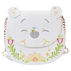 LOUNGEFLY Winnie The Pooh Cosplay Folk Floral Crossbody Bag