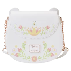 LOUNGEFLY Winnie The Pooh Cosplay Folk Floral Crossbody Bag -Loungefly WDTB2824 LFDISNEYWINNIETHEPOOHFOLKFLORALCROSSBODYBAG1913BACK