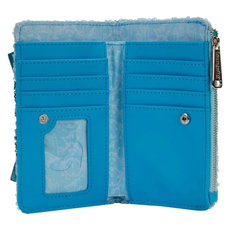 LOUNGEFLY Cinderella Sequin Flap Wallet 6 LOUNGEFLY Cinderella Sequin Flap Wallet - Image 4