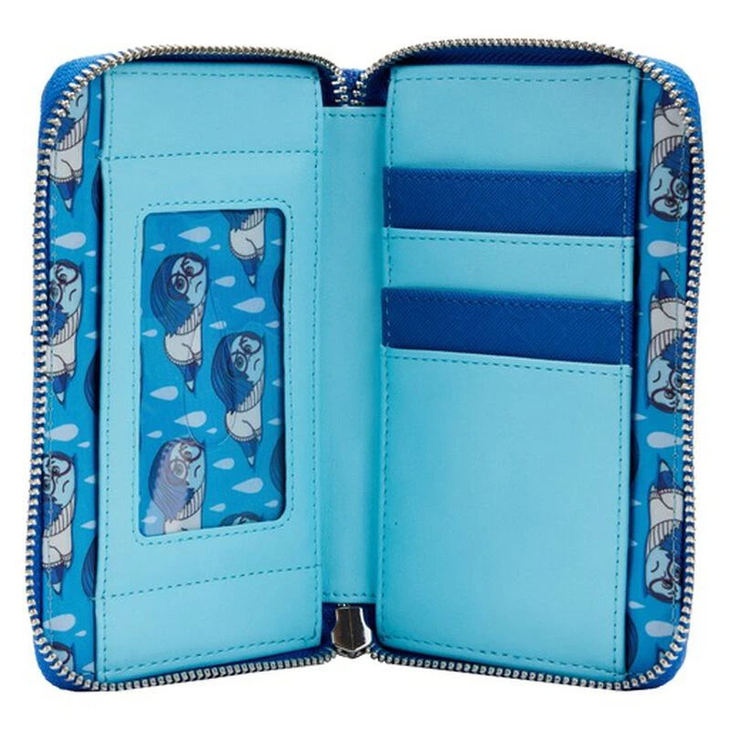 LOUNGEFLY Exclusive - Inside Out Sadness Cosplay Zip Around Wallet 6 LOUNGEFLY Exclusive - Inside Out Sadness Cosplay Zip Around Wallet - Image 4