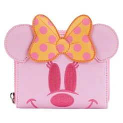 LOUNGEFLY Pastel Ghost Minnie Mouse Glow-in-the-Dark Zip Around Wallet