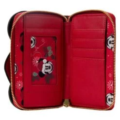 LOUNGEFLY Exclusive - Glitter Mickey Mouse Santa Zip Around Wallet 11 LOUNGEFLY Exclusive - Glitter Mickey Mouse Santa Zip Around Wallet -Loungefly WDWA2349 5