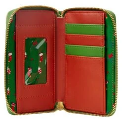 LOUNGEFLY Mickey & Minnie Mouse Hot Cocoa Fireplace Zip Around Wallet -Loungefly WDWA2353 5