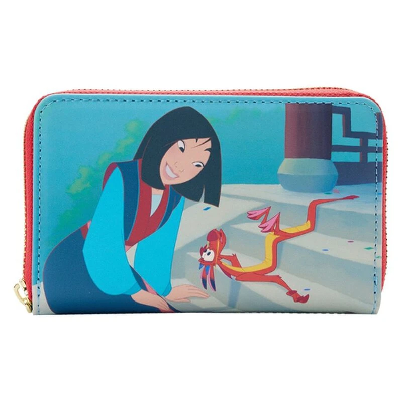 LOUNGEFLY Mulan Princess Scene Zip Around Wallet 3 LOUNGEFLY Mulan Princess Scene Zip Around Wallet