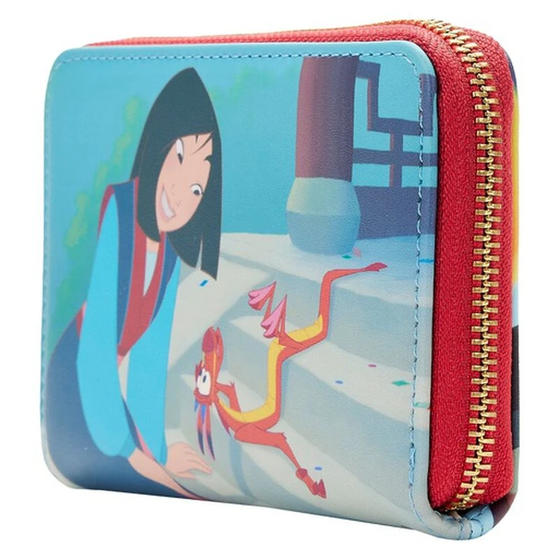 LOUNGEFLY Mulan Princess Scene Zip Around Wallet 5 LOUNGEFLY Mulan Princess Scene Zip Around Wallet - Image 3
