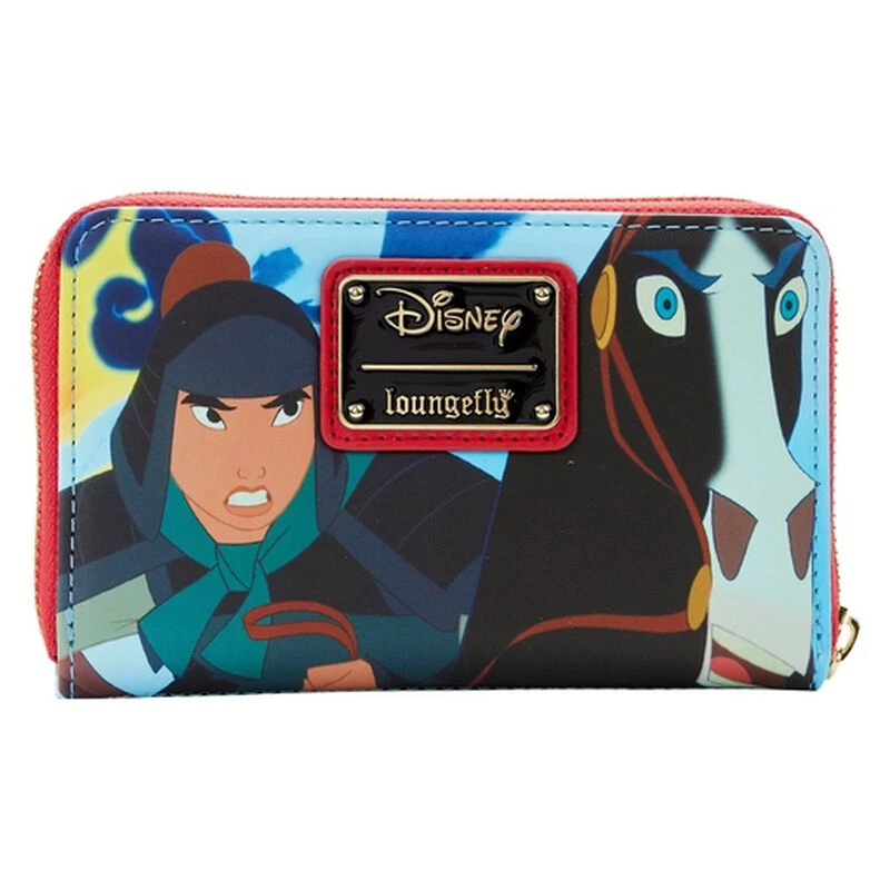 LOUNGEFLY Mulan Princess Scene Zip Around Wallet 6 LOUNGEFLY Mulan Princess Scene Zip Around Wallet - Image 4