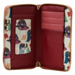 LOUNGEFLY Beauty And The Beast Fireplace Scene Zip Around Wallet -Loungefly WDWA2362 4