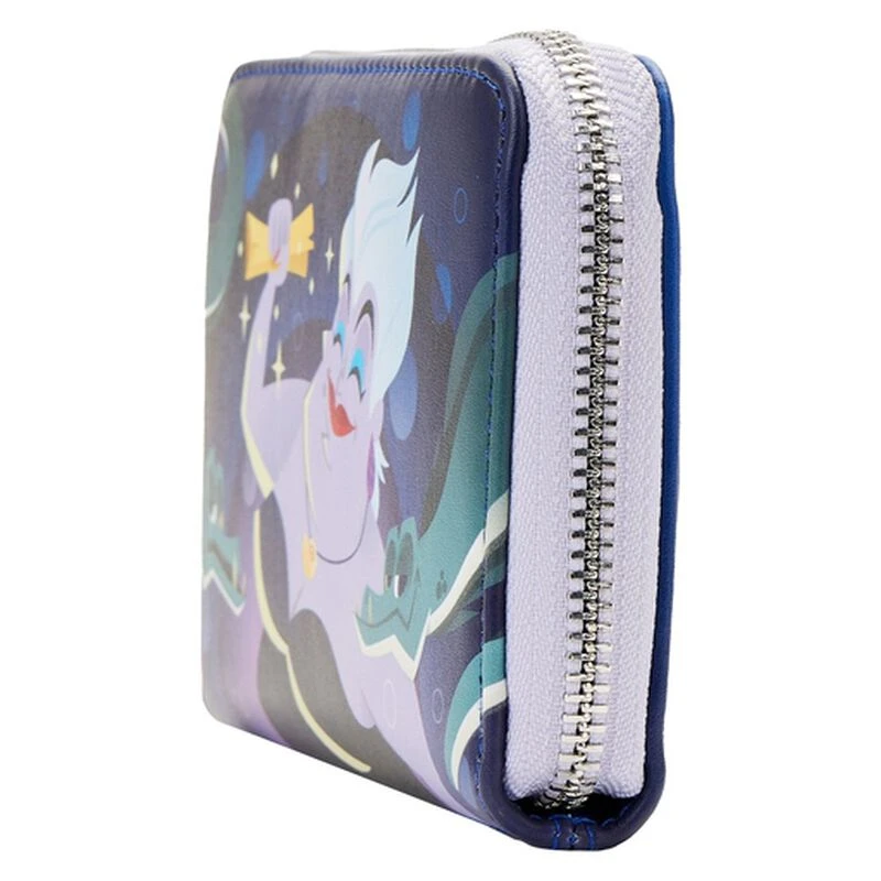 LOUNGEFLY The Little Mermaid Ursula Lair Glow Zip Around Wallet 6 LOUNGEFLY The Little Mermaid Ursula Lair Glow Zip Around Wallet - Image 4