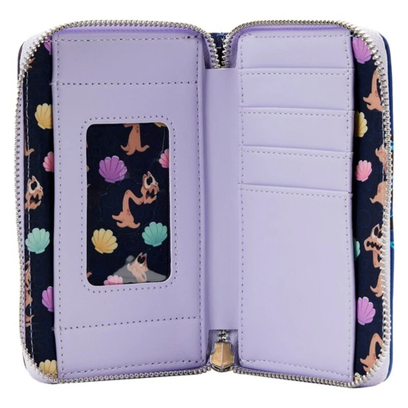 LOUNGEFLY The Little Mermaid Ursula Lair Glow Zip Around Wallet 8 LOUNGEFLY The Little Mermaid Ursula Lair Glow Zip Around Wallet - Image 6