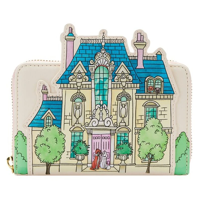 LOUNGEFLY The Aristocats Marie House Zip Around Wallet 3 LOUNGEFLY The Aristocats Marie House Zip Around Wallet