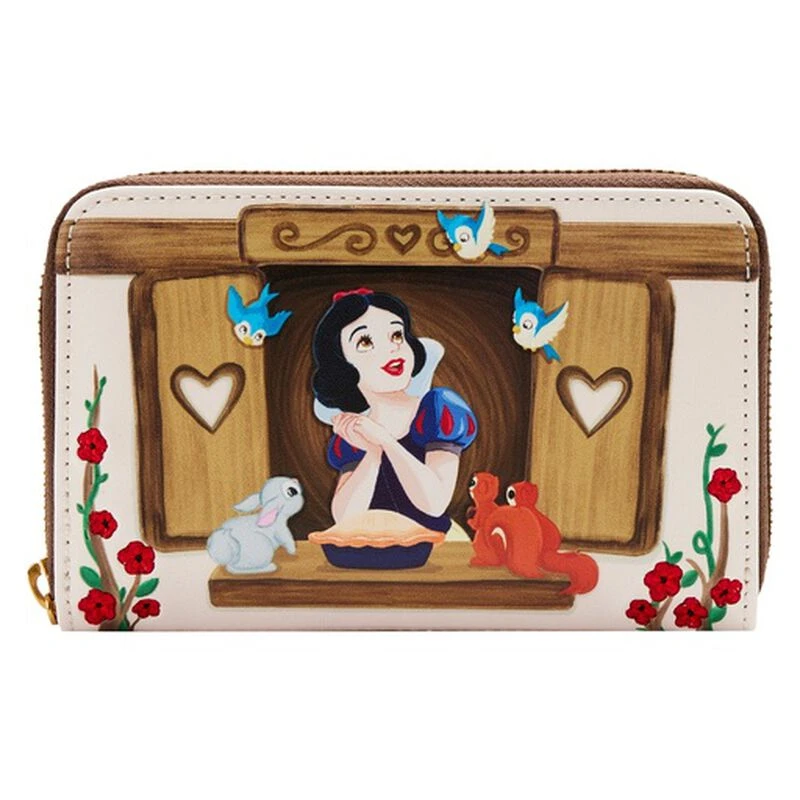 LOUNGEFLY Exclusive - Snow White Window Scene Zip Around Wallet 3 LOUNGEFLY Exclusive - Snow White Window Scene Zip Around Wallet