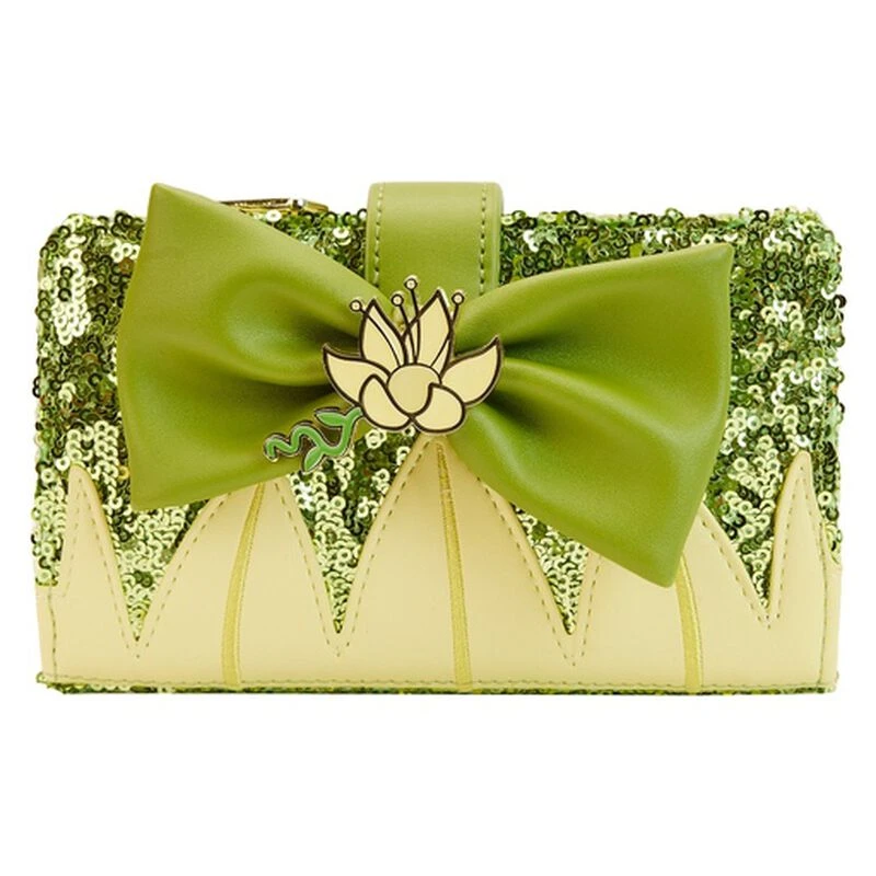 LOUNGEFLY Exclusive - Princess Tiana Sequin Flap Wallet 3 LOUNGEFLY Exclusive - Princess Tiana Sequin Flap Wallet