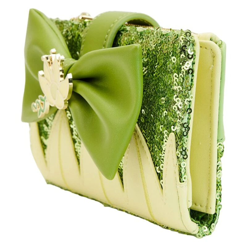 LOUNGEFLY Exclusive - Princess Tiana Sequin Flap Wallet 5 LOUNGEFLY Exclusive - Princess Tiana Sequin Flap Wallet - Image 3