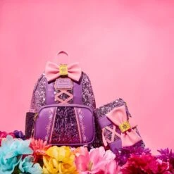 LOUNGEFLY Exclusive - Rapunzel Sequin Glow Flap Wallet -Loungefly WDWA2442 3