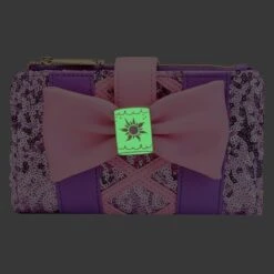 LOUNGEFLY Exclusive - Rapunzel Sequin Glow Flap Wallet -Loungefly WDWA2442 4
